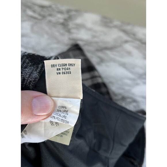 LL Bean Wool Plaid Skirt 4 Petite Favorite Fit Knee Length Preppy Dark Academia - Picture 7 of 10